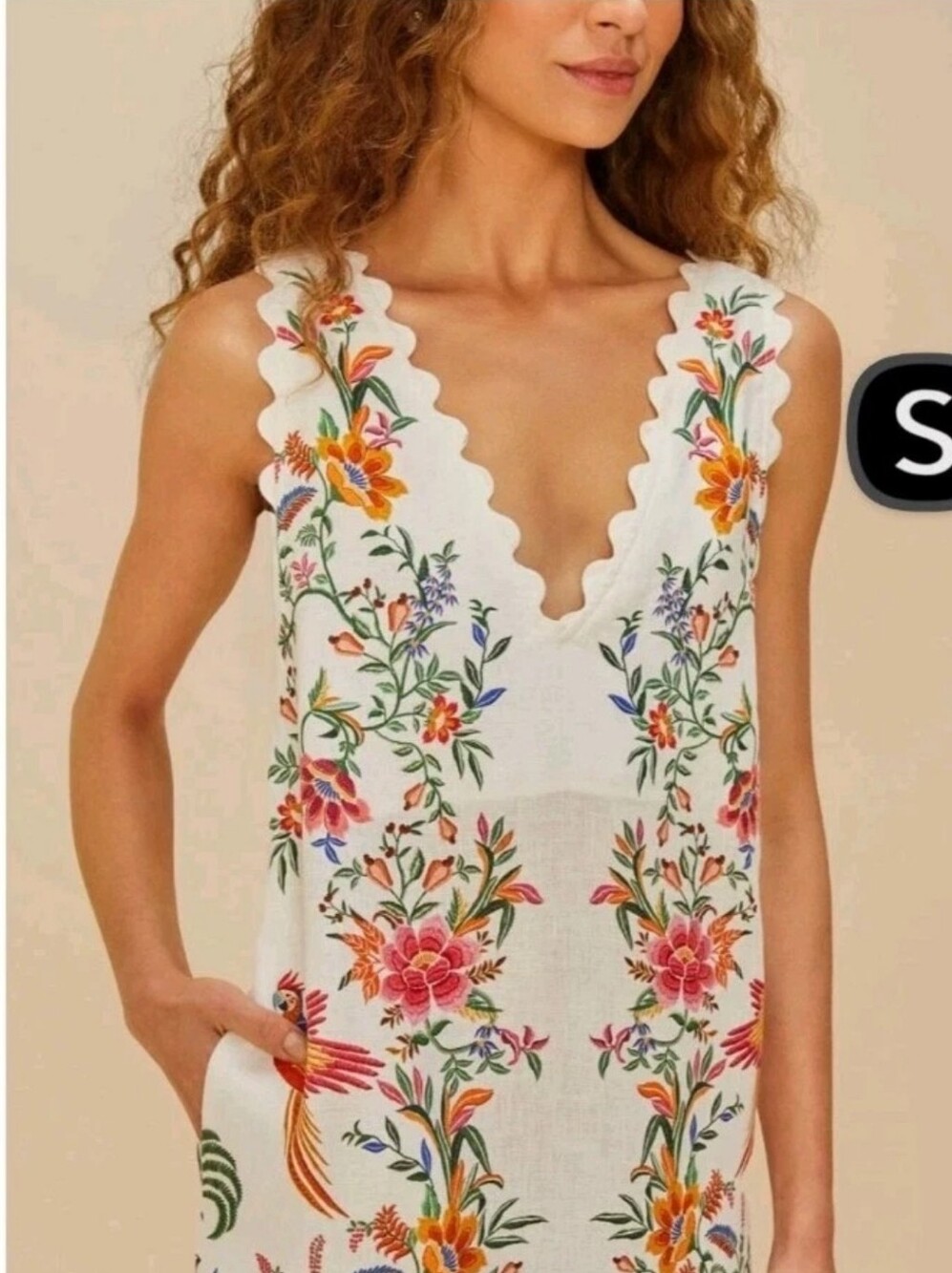 Farm Rio Delicate Forest Mididress - Picture 2 of 4